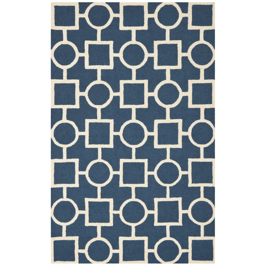 SAFAVIEH Cambridge CAM143G Navy Blue / Ivory Rug Image 1