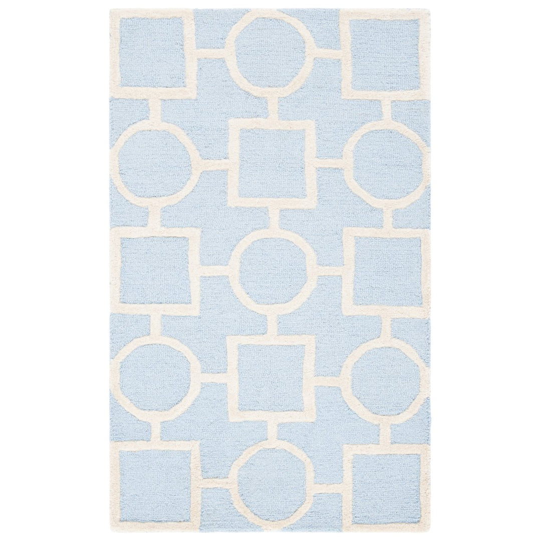 SAFAVIEH Cambridge CAM143A Light Blue / Ivory Rug Image 1