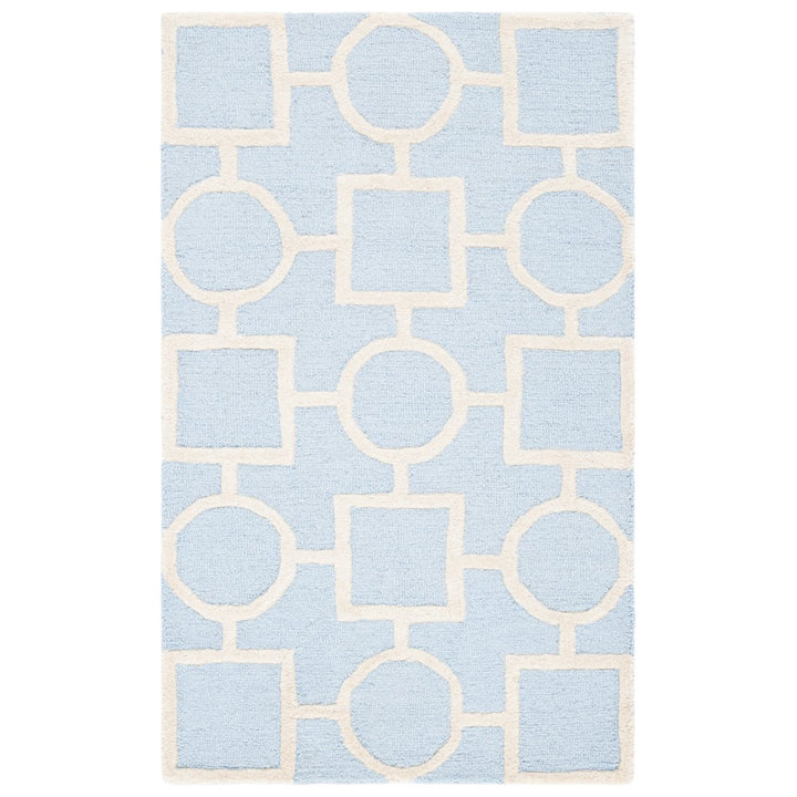 SAFAVIEH Cambridge CAM143A Light Blue / Ivory Rug Image 1