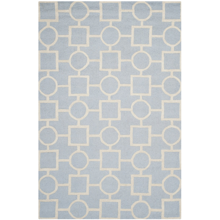 SAFAVIEH Cambridge CAM143A Light Blue / Ivory Rug Image 10