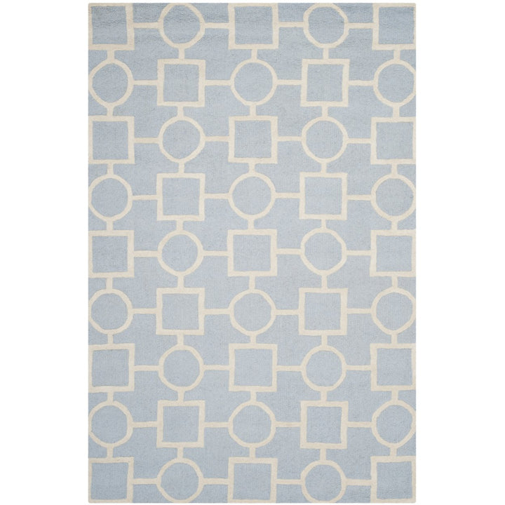 SAFAVIEH Cambridge CAM143A Light Blue / Ivory Rug Image 1