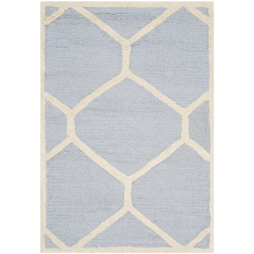 SAFAVIEH Cambridge CAM144A Light Blue / Ivory Rug Image 2