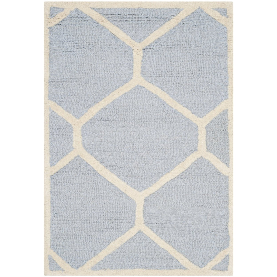 SAFAVIEH Cambridge CAM144A Light Blue / Ivory Rug Image 2