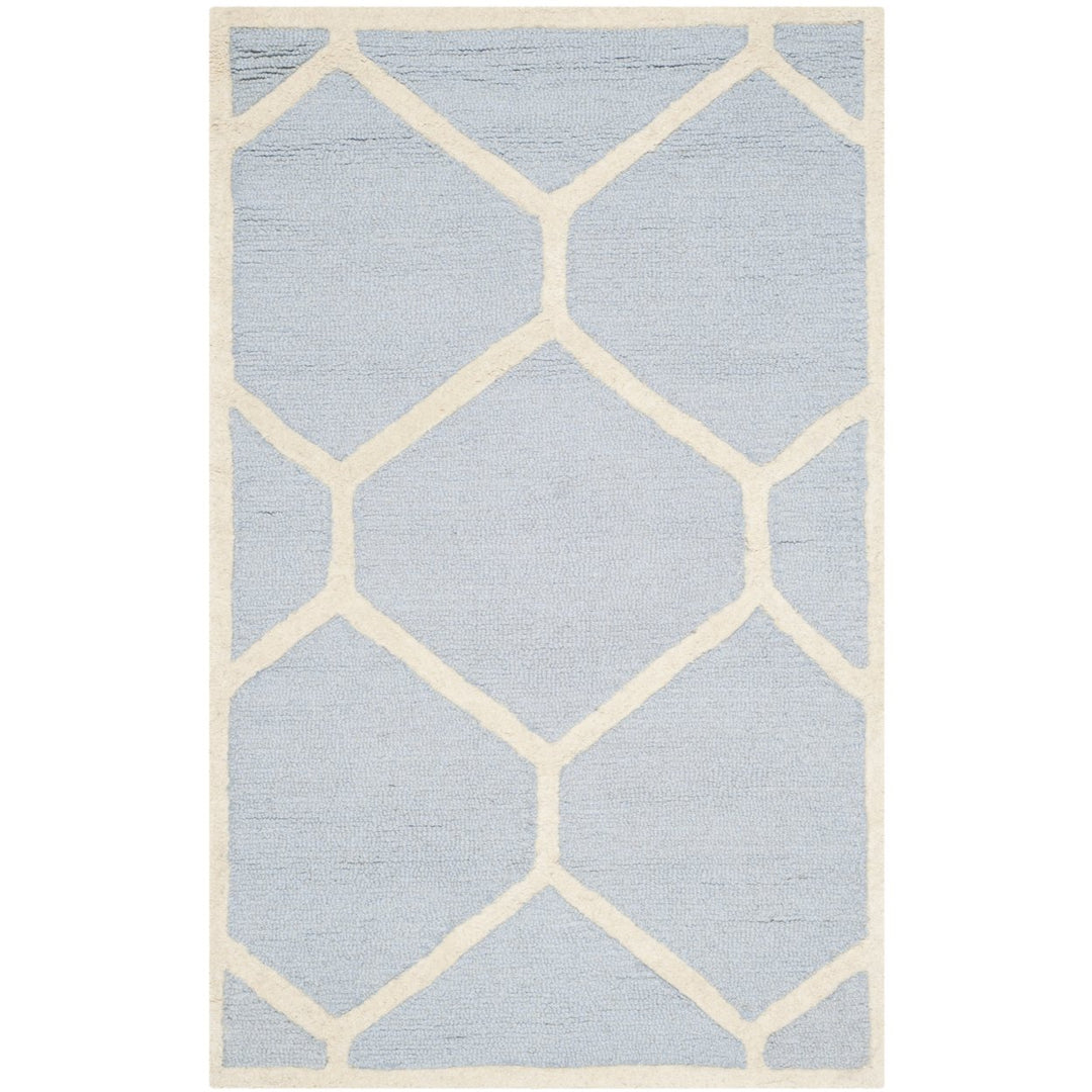 SAFAVIEH Cambridge CAM144A Light Blue / Ivory Rug Image 3