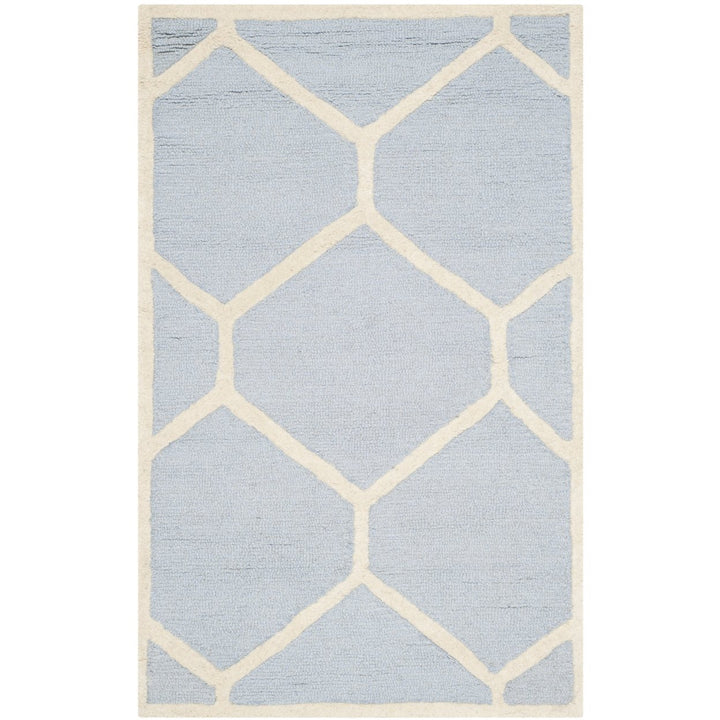 SAFAVIEH Cambridge CAM144A Light Blue / Ivory Rug Image 3