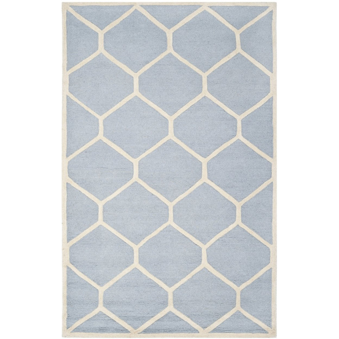 SAFAVIEH Cambridge CAM144A Light Blue / Ivory Rug Image 1