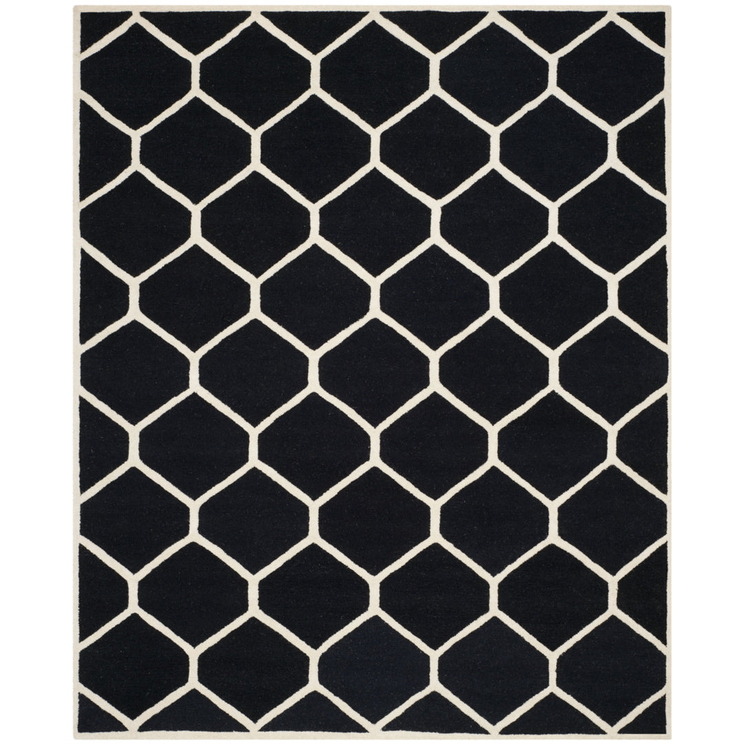 SAFAVIEH Cambridge CAM144E Handmade Black / Ivory Rug Image 1