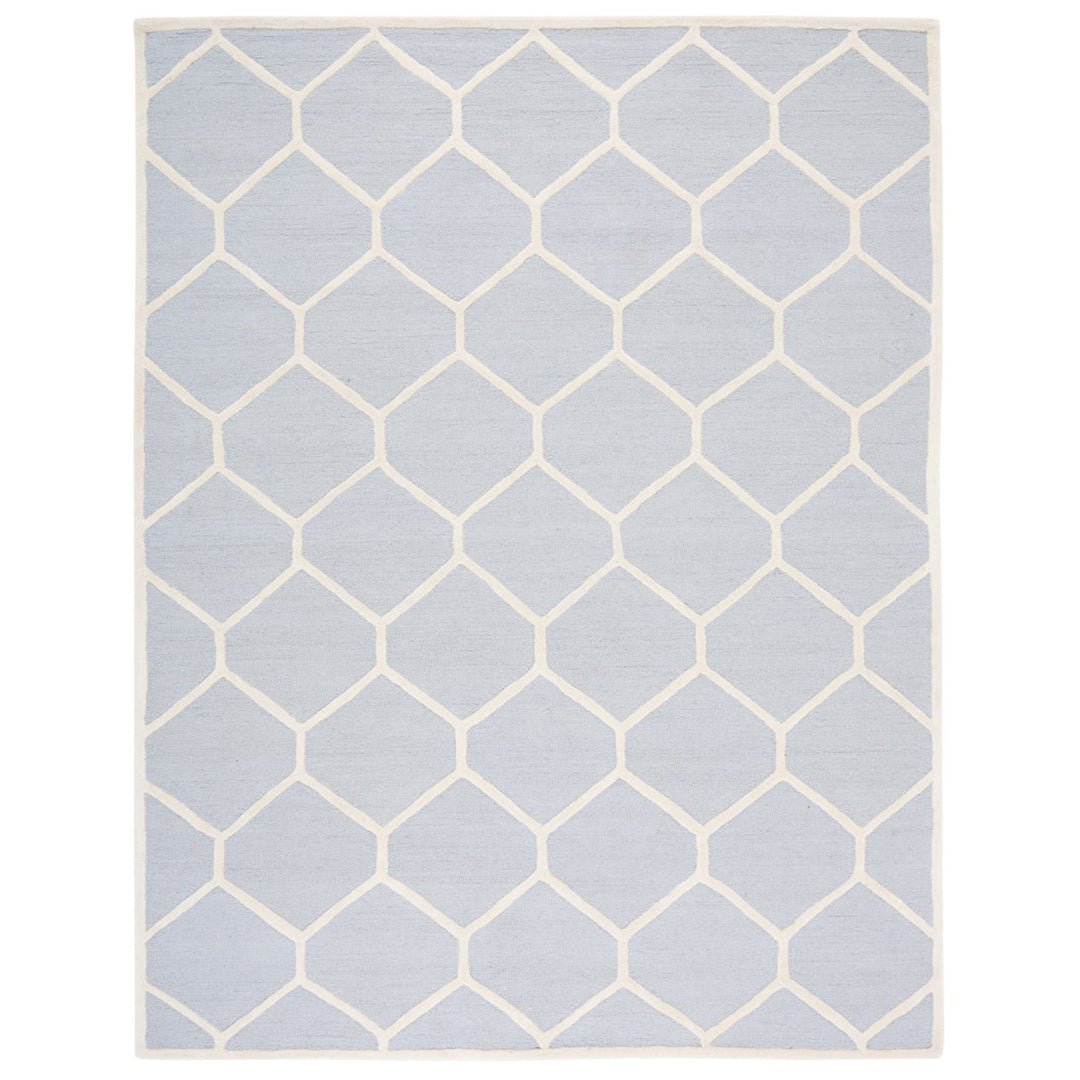 SAFAVIEH Cambridge CAM144A Light Blue / Ivory Rug Image 7