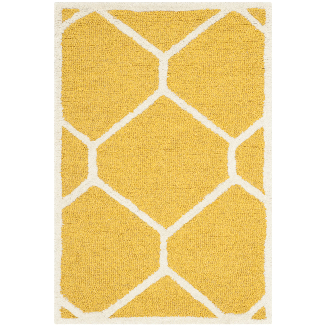 SAFAVIEH Cambridge CAM144Q Handmade Gold / Ivory Rug Image 2