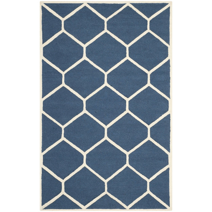 SAFAVIEH Cambridge CAM144G Navy Blue / Ivory Rug Image 1