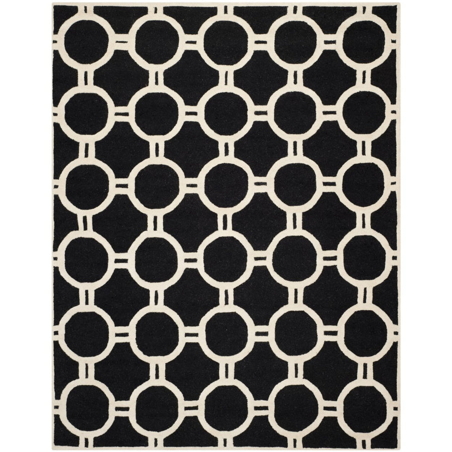 SAFAVIEH Cambridge CAM145E Handmade Black / Ivory Rug Image 1