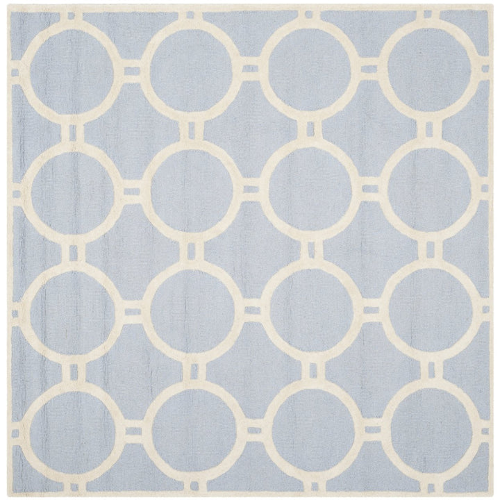 SAFAVIEH Cambridge CAM145A Light Blue / Ivory Rug Image 6