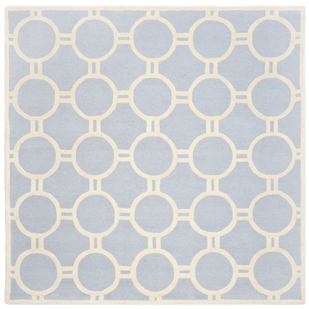 SAFAVIEH Cambridge CAM145A Light Blue / Ivory Rug Image 11