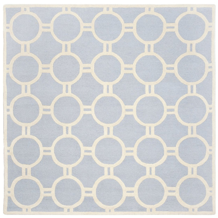 SAFAVIEH Cambridge CAM145A Light Blue / Ivory Rug Image 11