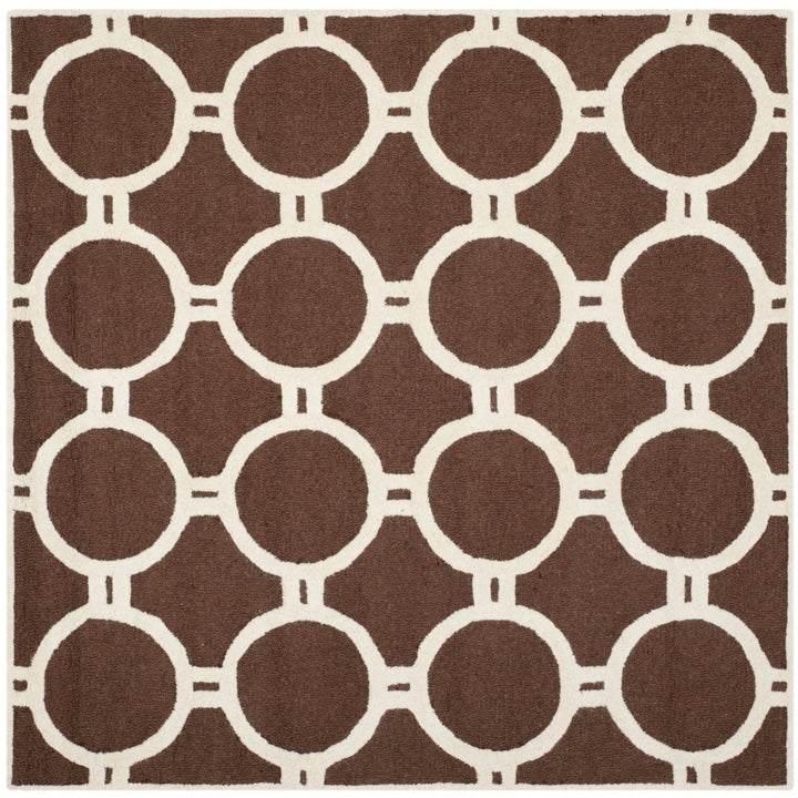 SAFAVIEH Cambridge CAM145H Dark Brown / Ivory Rug Image 6