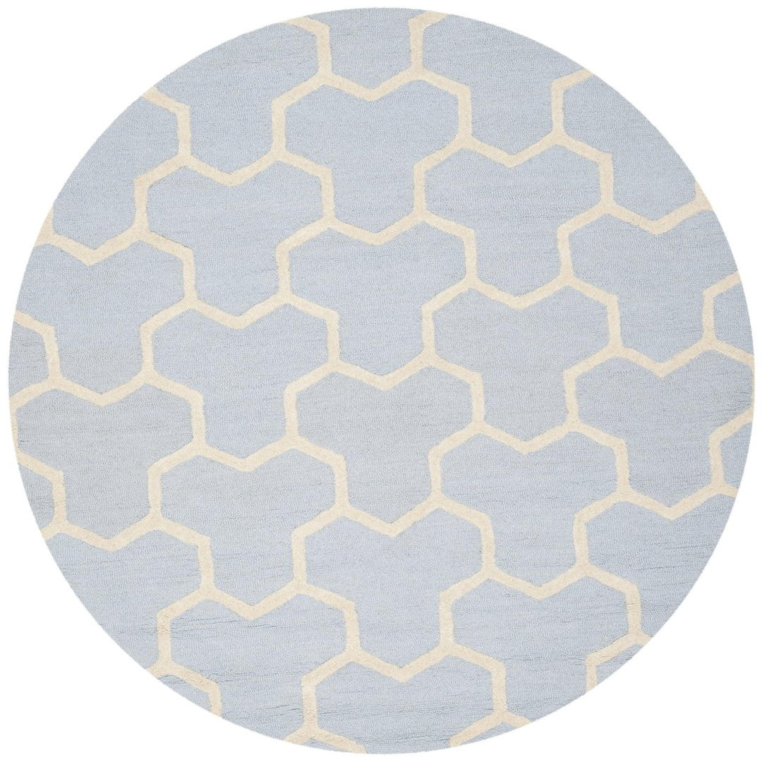 SAFAVIEH Cambridge CAM146A Light Blue / Ivory Rug Image 4