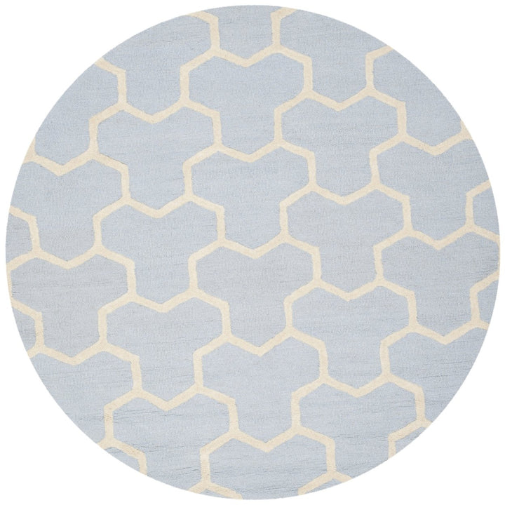 SAFAVIEH Cambridge CAM146A Light Blue / Ivory Rug Image 4