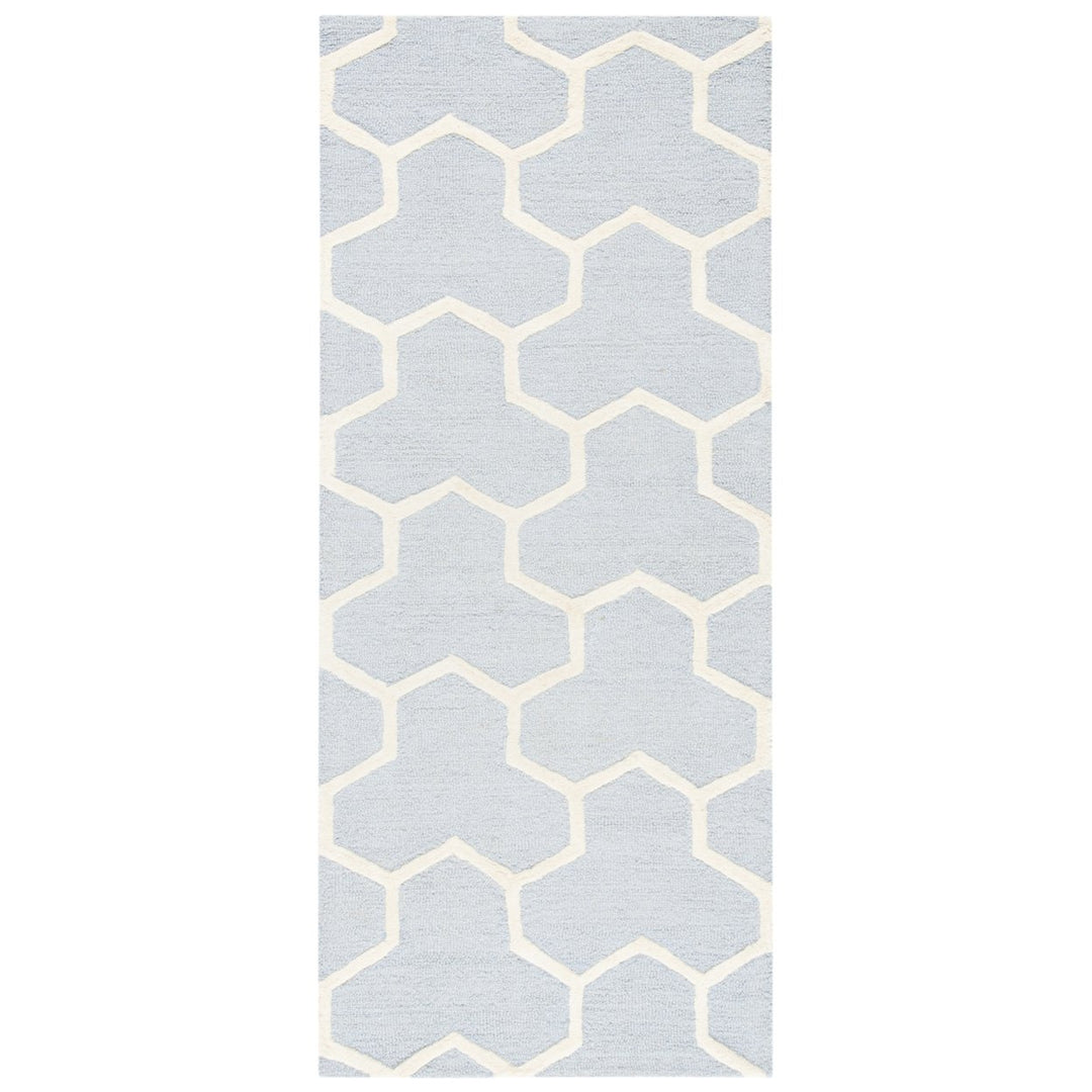 SAFAVIEH Cambridge CAM146A Light Blue / Ivory Rug Image 5