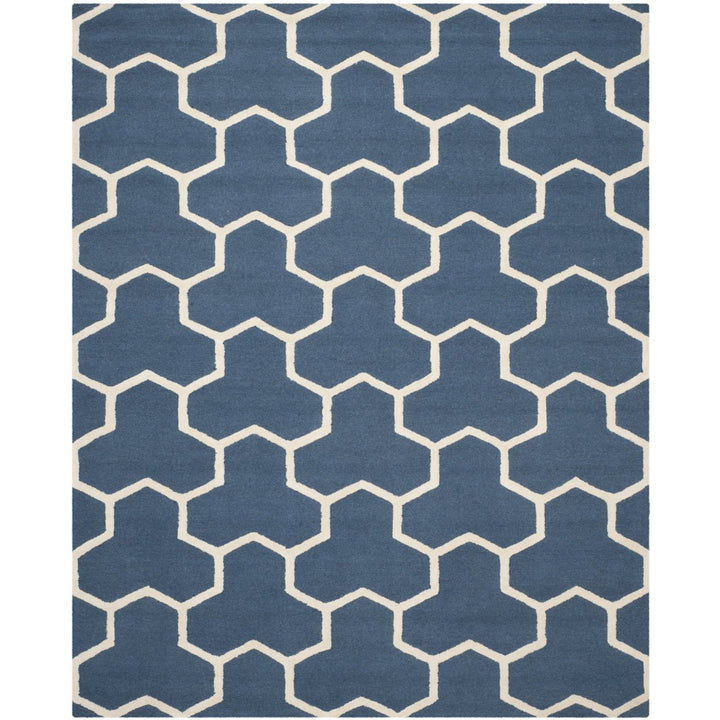 SAFAVIEH Cambridge CAM146G Navy Blue / Ivory Rug Image 1