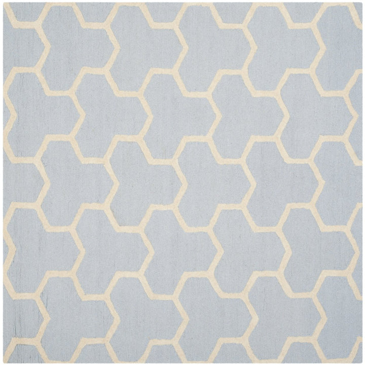 SAFAVIEH Cambridge CAM146A Light Blue / Ivory Rug Image 6