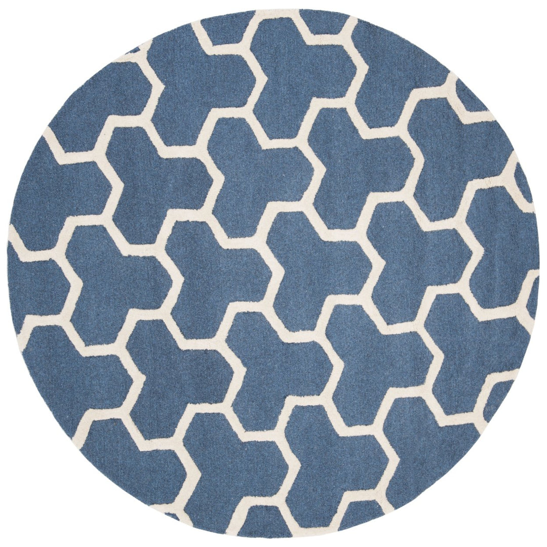 SAFAVIEH Cambridge CAM146G Navy Blue / Ivory Rug Image 3