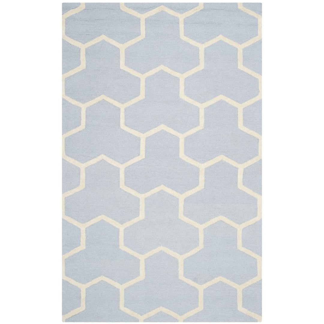 SAFAVIEH Cambridge CAM146A Light Blue / Ivory Rug Image 10