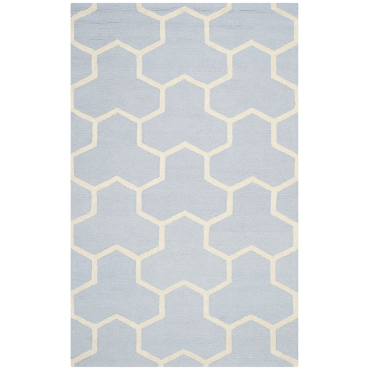 SAFAVIEH Cambridge CAM146A Light Blue / Ivory Rug Image 10