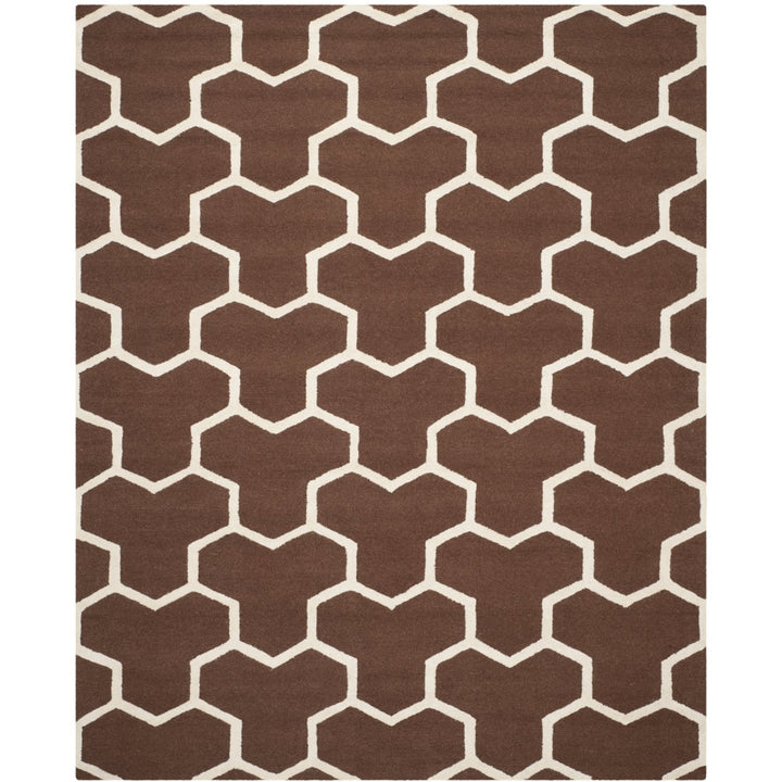 SAFAVIEH Cambridge CAM146H Dark Brown / Ivory Rug Image 1