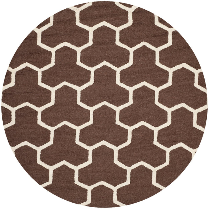 SAFAVIEH Cambridge CAM146H Dark Brown / Ivory Rug Image 4