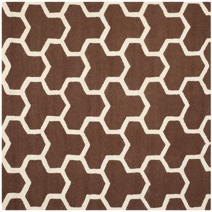 SAFAVIEH Cambridge CAM146H Dark Brown / Ivory Rug Image 6