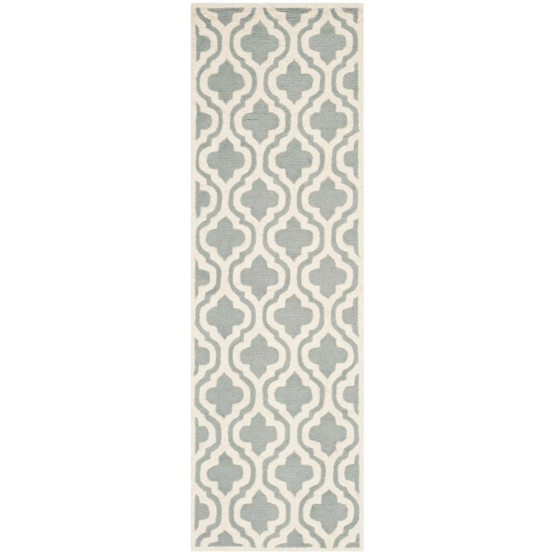 SAFAVIEH Cambridge CAM152A Handmade Spa / Ivory Rug Image 1