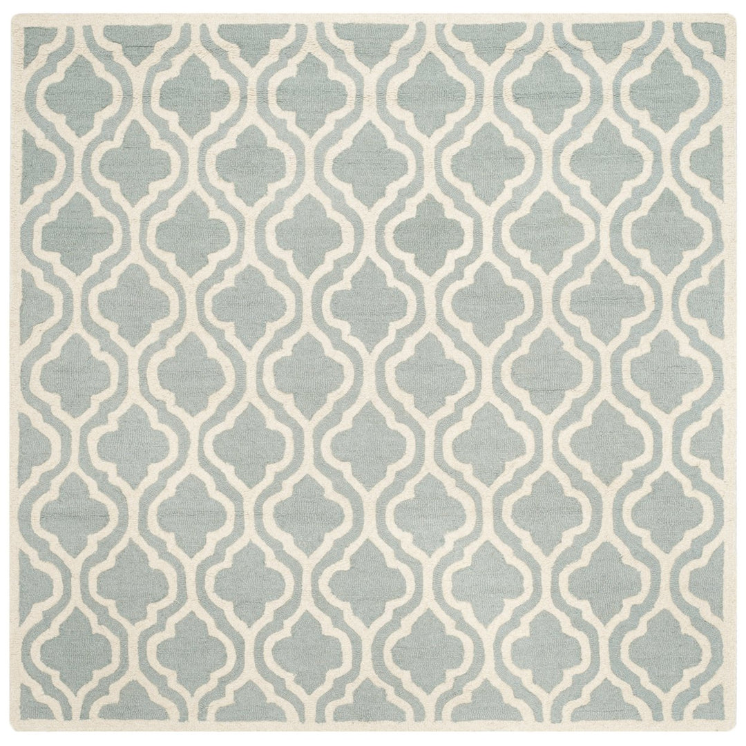 SAFAVIEH Cambridge CAM152A Handmade Spa / Ivory Rug Image 1