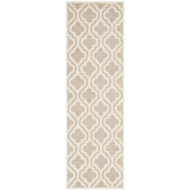 SAFAVIEH Cambridge CAM152B Handmade Mocha / Ivory Rug Image 3