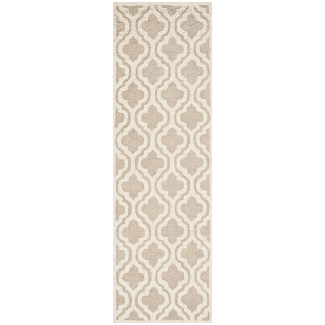 SAFAVIEH Cambridge CAM152B Handmade Mocha / Ivory Rug Image 1