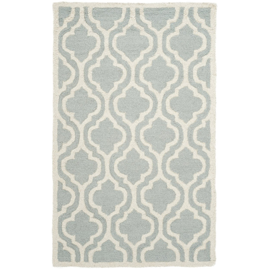 SAFAVIEH Cambridge CAM152A Handmade Spa / Ivory Rug Image 1