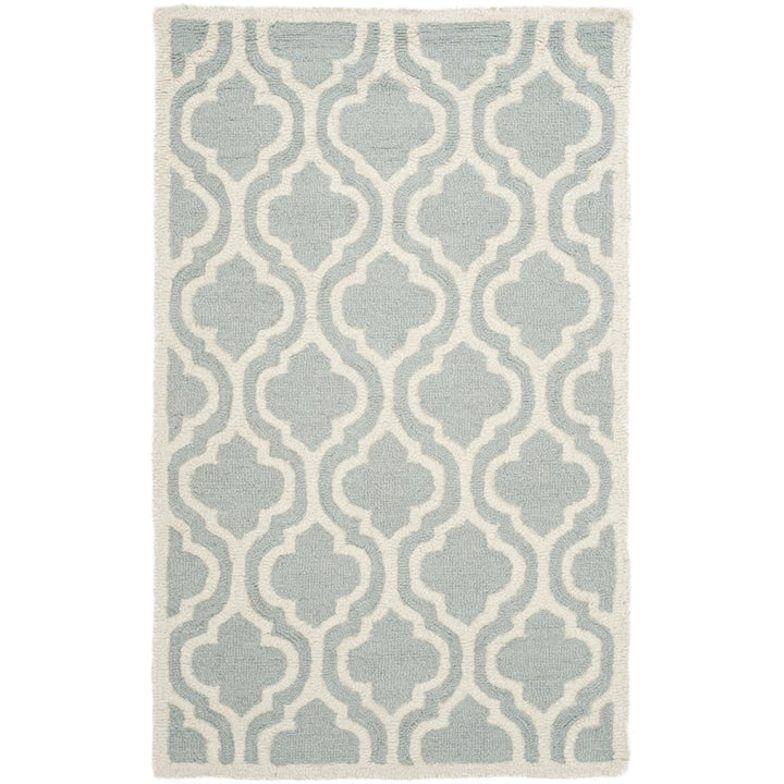 SAFAVIEH Cambridge CAM152A Handmade Spa / Ivory Rug Image 1