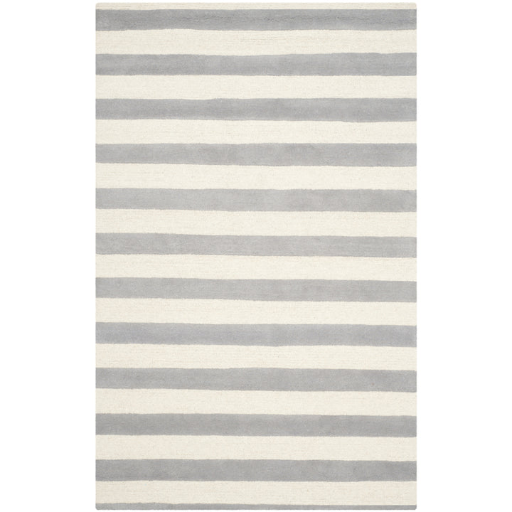 SAFAVIEH Cambridge CAM154A Handmade Grey / Ivory Rug Image 1