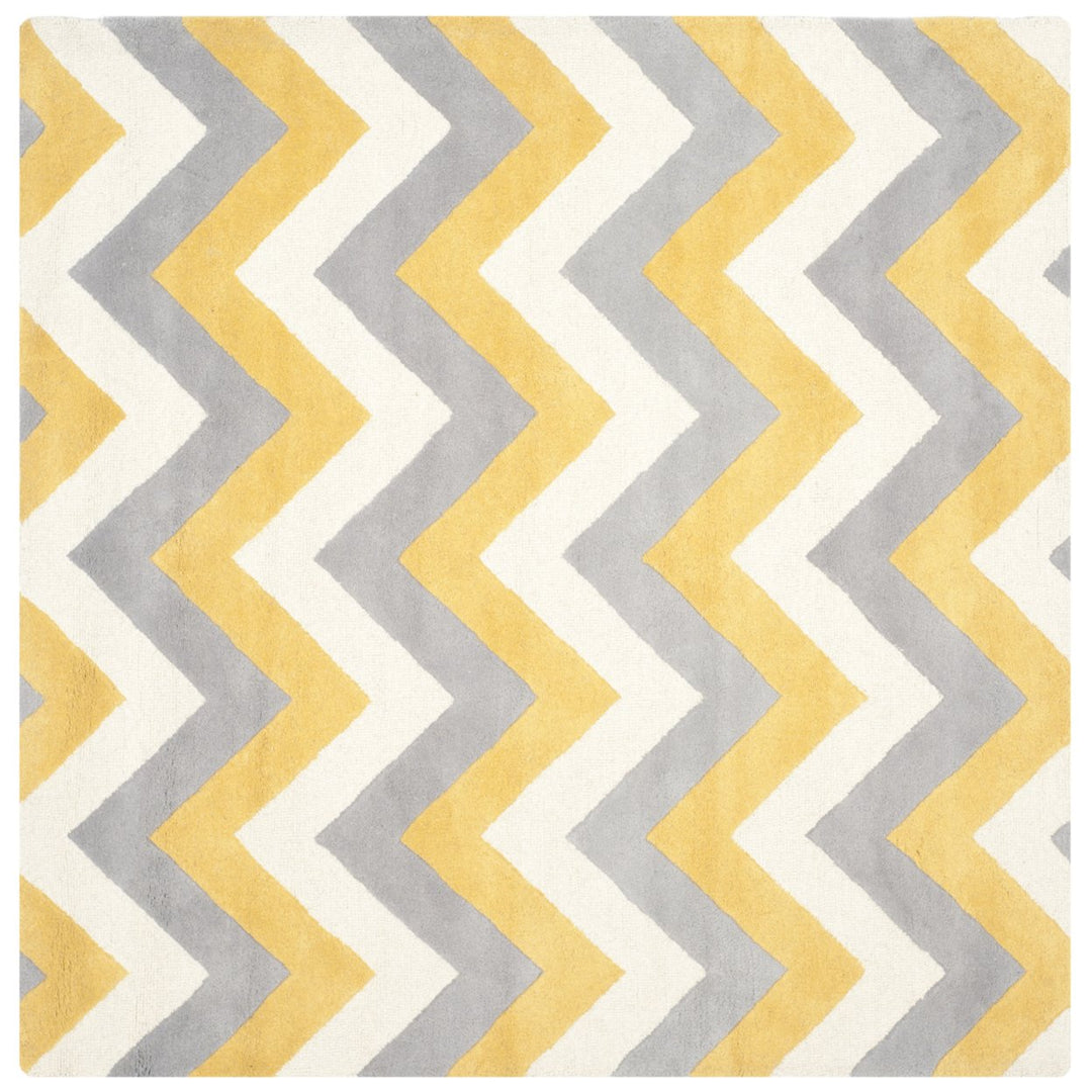 SAFAVIEH Cambridge CAM153A Handmade Grey / Gold Rug Image 6