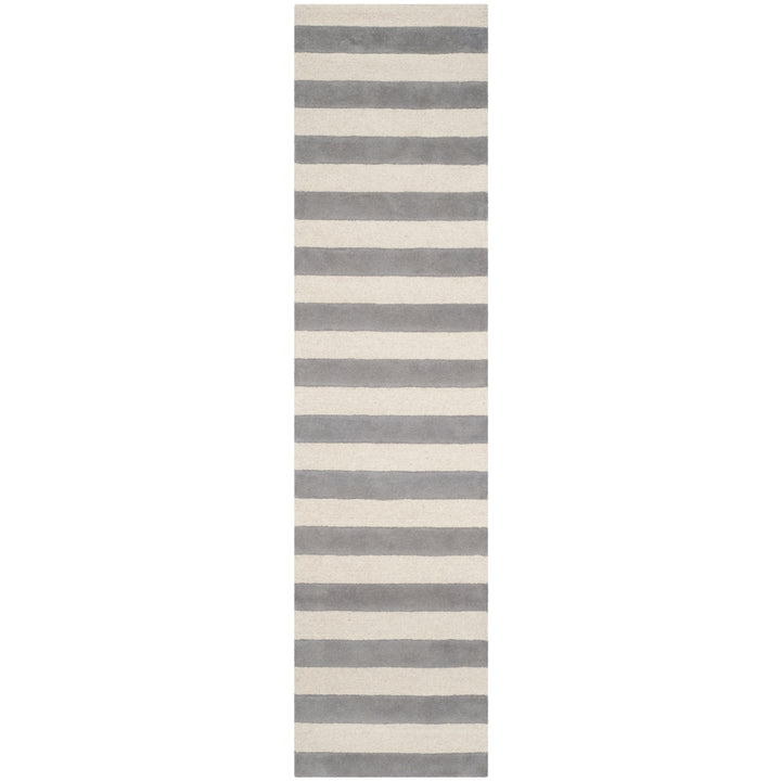 SAFAVIEH Cambridge CAM154A Handmade Grey / Ivory Rug Image 5