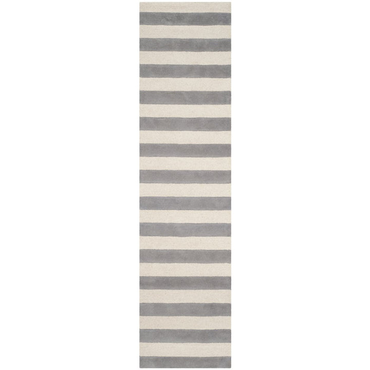 SAFAVIEH Cambridge CAM154A Handmade Grey / Ivory Rug Image 1