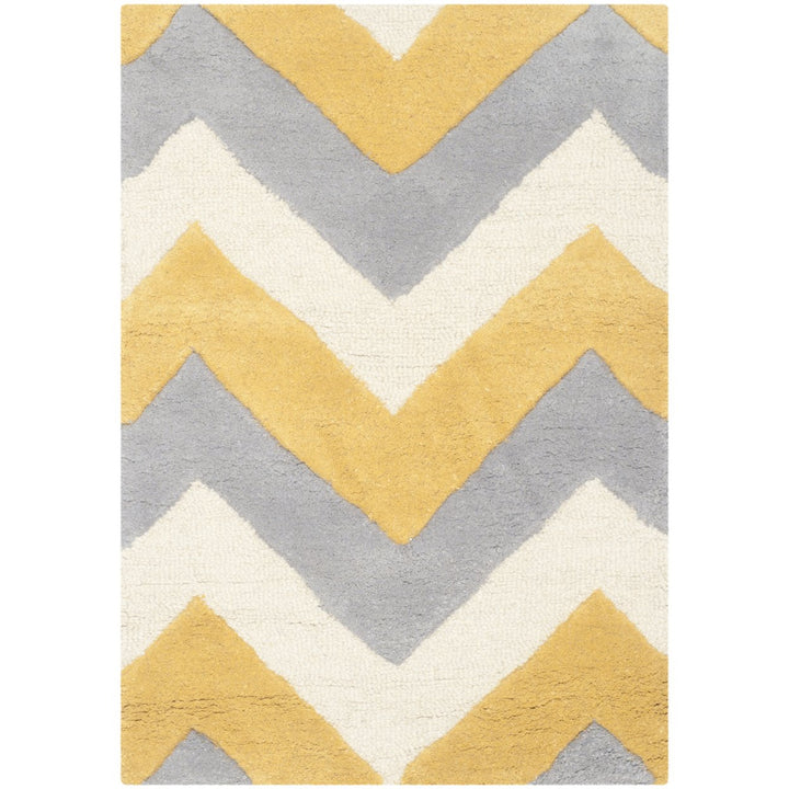 SAFAVIEH Cambridge CAM153A Handmade Grey / Gold Rug Image 8