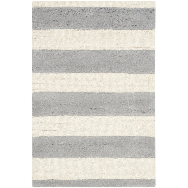 SAFAVIEH Cambridge CAM154A Handmade Grey / Ivory Rug Image 8