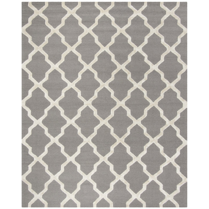 SAFAVIEH Cambridge CAM155D Handmade Grey / Ivory Rug Image 1