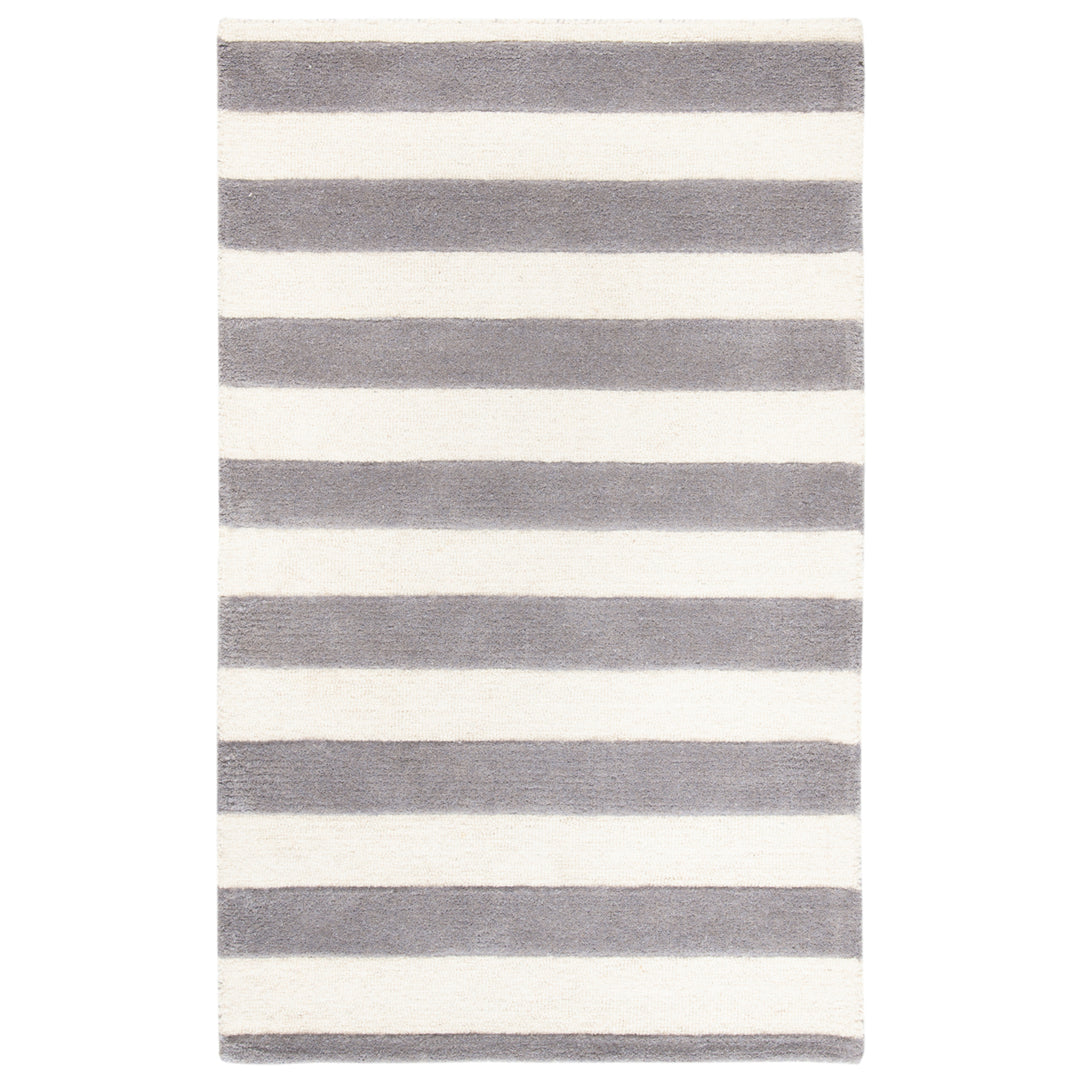 SAFAVIEH Cambridge CAM154A Handmade Grey / Ivory Rug Image 10