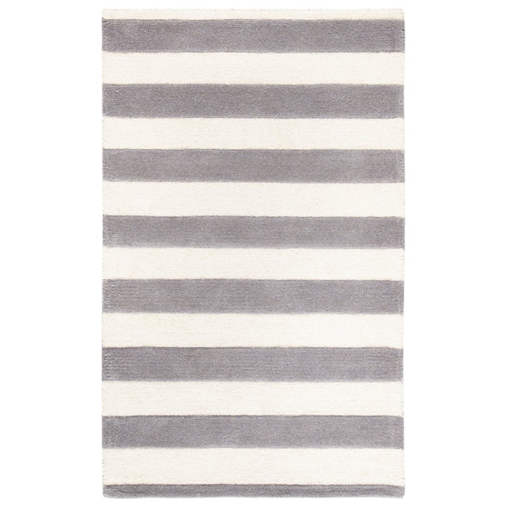 SAFAVIEH Cambridge CAM154A Handmade Grey / Ivory Rug Image 1