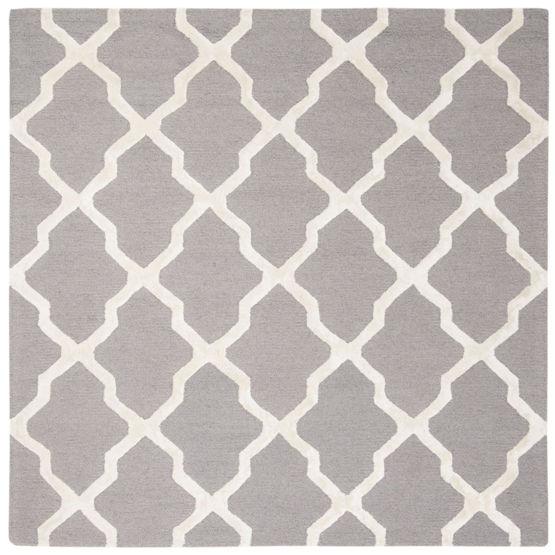 SAFAVIEH Cambridge CAM155D Handmade Grey / Ivory Rug Image 1