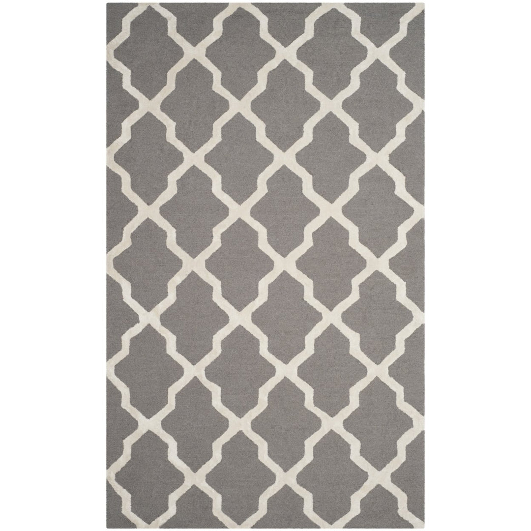 SAFAVIEH Cambridge CAM155D Handmade Grey / Ivory Rug Image 1