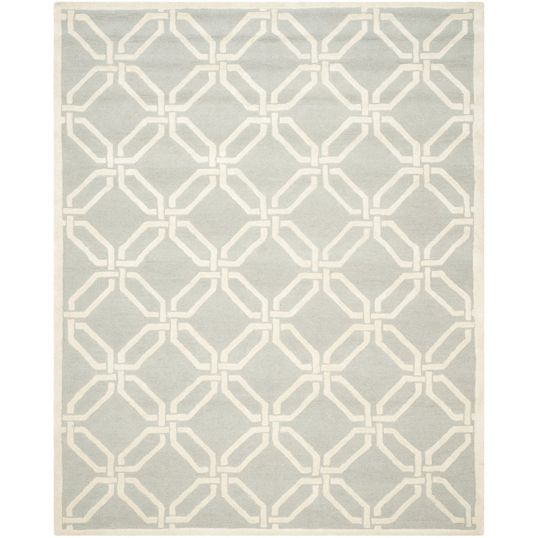 SAFAVIEH Cambridge CAM311L Light Grey / Ivory Rug Image 1