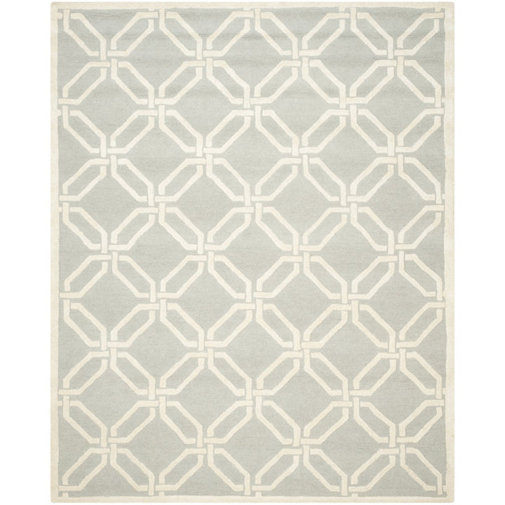 SAFAVIEH Cambridge CAM311L Light Grey / Ivory Rug Image 1