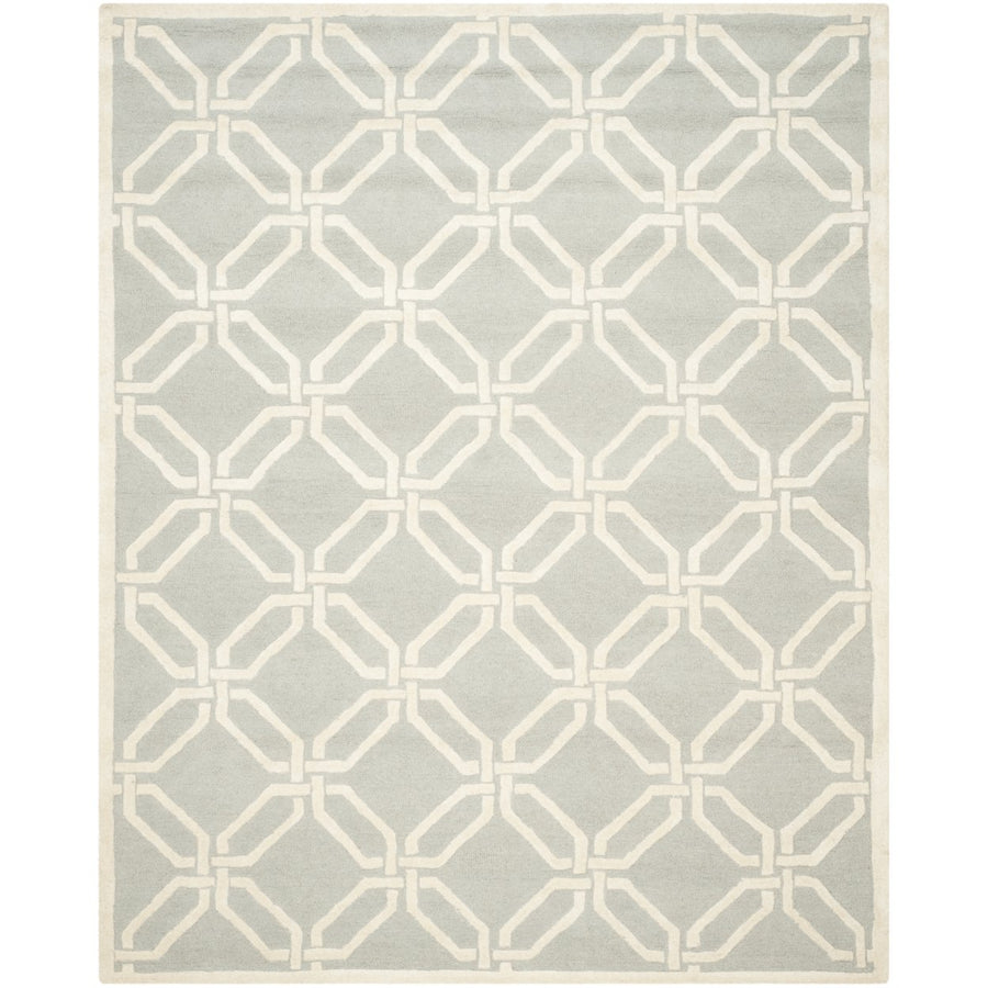 SAFAVIEH Cambridge CAM311L Light Grey / Ivory Rug Image 1